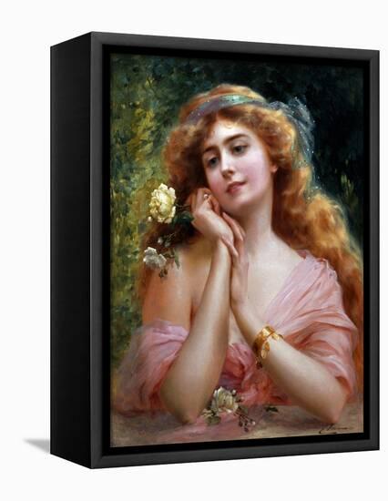 A Summer Reverie-Emile Vernon-Framed Premier Image Canvas