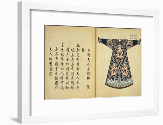 A Summer Robe or Chao Pao of the Wife of an Imperial Duke-null-Framed Giclee Print