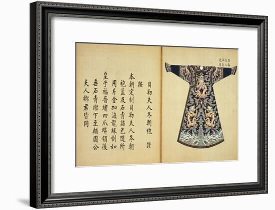 A Summer Robe or Chao Pao of the Wife of an Imperial Duke-null-Framed Giclee Print