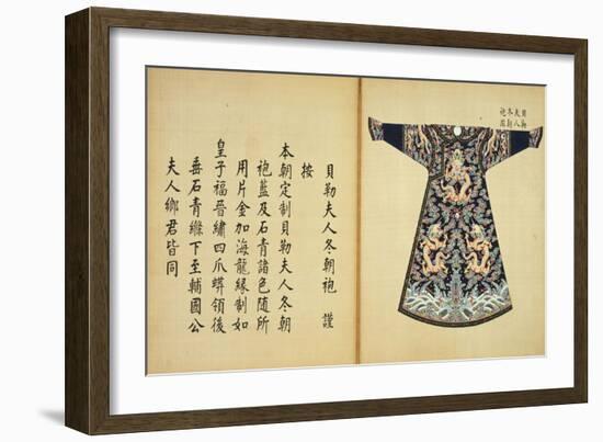A Summer Robe or Chao Pao of the Wife of an Imperial Duke-null-Framed Giclee Print