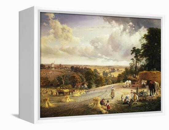 A Summer's Afternoon, Near Mereworth, Kent-George Vicat Cole-Framed Premier Image Canvas