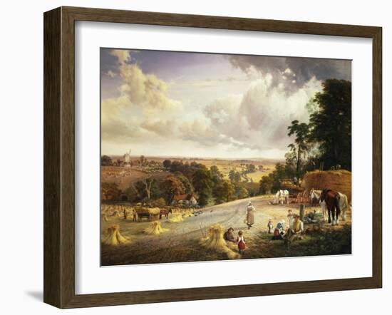 A Summer's Afternoon, Near Mereworth, Kent-George Vicat Cole-Framed Giclee Print