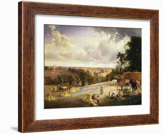 A Summer's Afternoon, Near Mereworth, Kent-George Vicat Cole-Framed Giclee Print