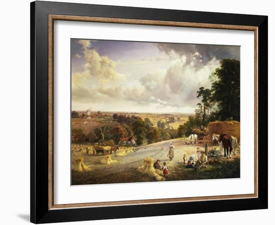 A Summer's Afternoon, Near Mereworth, Kent-George Vicat Cole-Framed Giclee Print