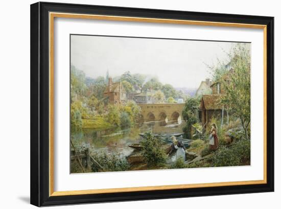 A Summer's Day, Abingdon, Oxfordshire, England-Charles Gregory-Framed Giclee Print