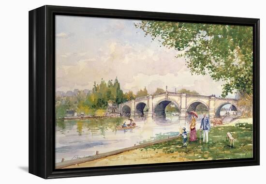 A Summer's Day, Richmond Bridge-John Sutton-Framed Premier Image Canvas