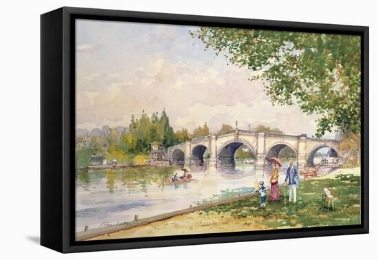 A Summer's Day, Richmond Bridge-John Sutton-Framed Premier Image Canvas