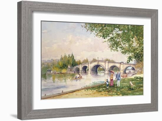 A Summer's Day, Richmond Bridge-John Sutton-Framed Giclee Print