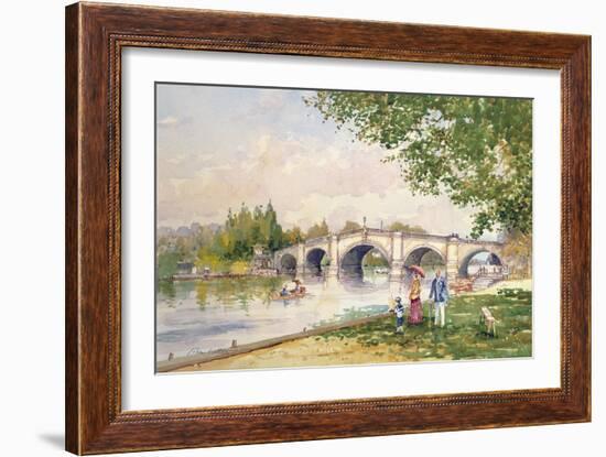 A Summer's Day, Richmond Bridge-John Sutton-Framed Giclee Print