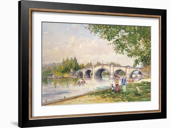 A Summer's Day, Richmond Bridge-John Sutton-Framed Giclee Print
