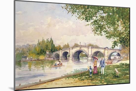 A Summer's Day, Richmond Bridge-John Sutton-Mounted Giclee Print