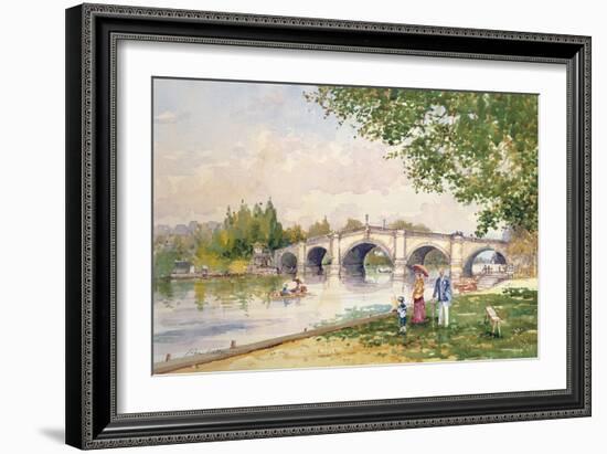 A Summer's Day, Richmond Bridge-John Sutton-Framed Giclee Print