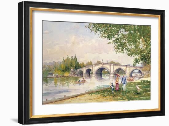 A Summer's Day, Richmond Bridge-John Sutton-Framed Giclee Print