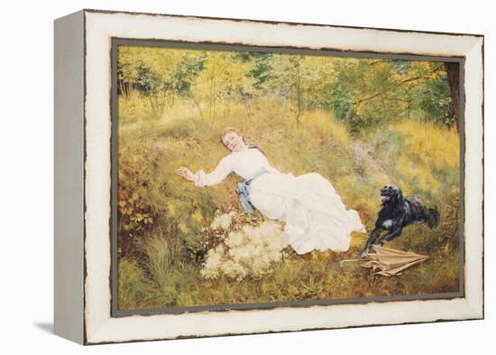 A Summer's Day-Edward Killingworth Johnson-Framed Premier Image Canvas