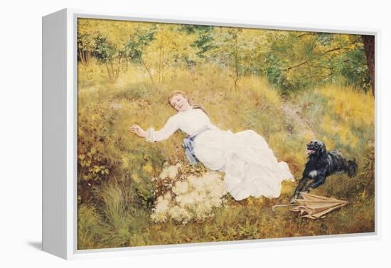 A Summer's Day-Edward Killingworth Johnson-Framed Premier Image Canvas