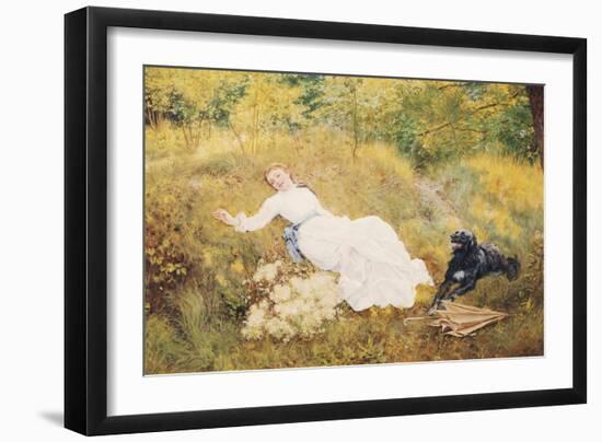 A Summer's Day-Edward Killingworth Johnson-Framed Giclee Print