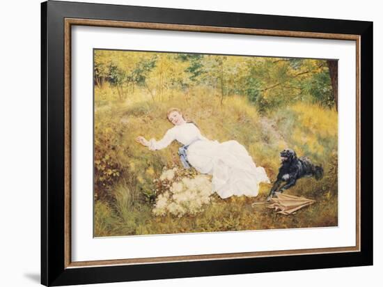 A Summer's Day-Edward Killingworth Johnson-Framed Giclee Print