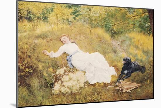 A Summer's Day-Edward Killingworth Johnson-Mounted Giclee Print