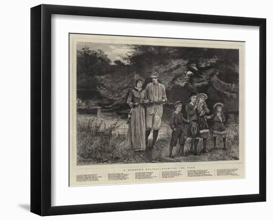 A Summer's Holiday, Starting the Team-Arthur Hopkins-Framed Giclee Print