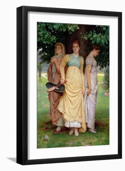 A Summer Shower, 1888-Charles Edward Perugini-Framed Giclee Print