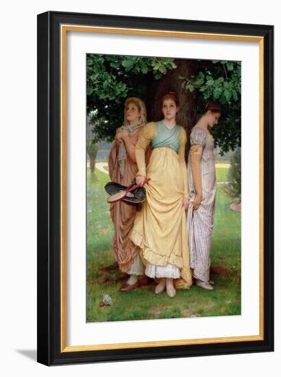 A Summer Shower, 1888-Charles Edward Perugini-Framed Giclee Print