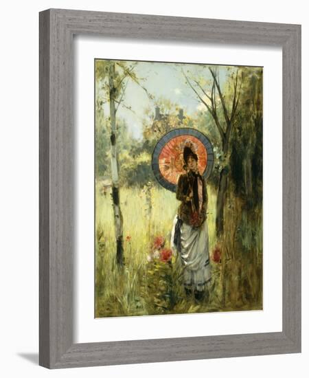 A Summer Stroll-Albert Lynch-Framed Giclee Print