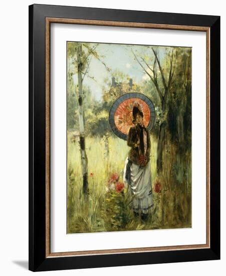 A Summer Stroll-Albert Lynch-Framed Giclee Print