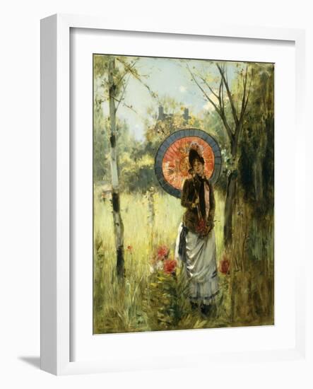 A Summer Stroll-Albert Lynch-Framed Giclee Print