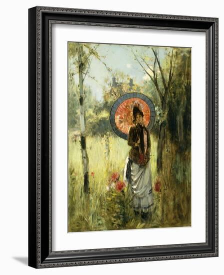 A Summer Stroll-Albert Lynch-Framed Giclee Print