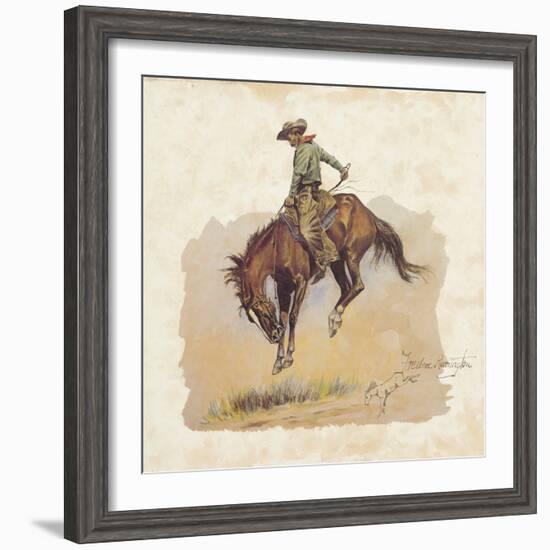 A 'Sun Fisher'-Frederic Sackrider Remington-Framed Giclee Print