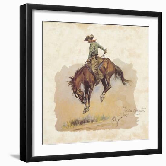 A 'Sun Fisher'-Frederic Sackrider Remington-Framed Giclee Print