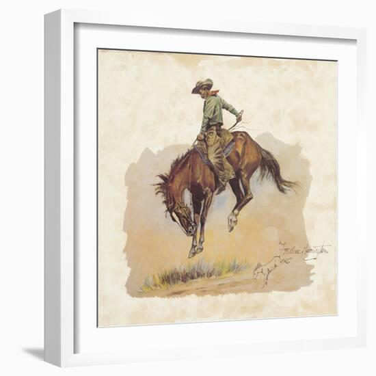 A 'Sun Fisher'-Frederic Sackrider Remington-Framed Giclee Print