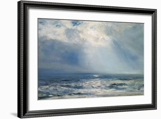 A Sunbeam over the Sea, 1890 (Oil on Panel)-Henry Moore-Framed Giclee Print