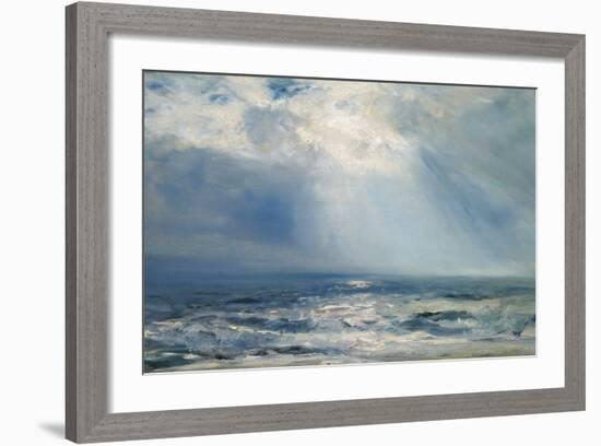 A Sunbeam over the Sea, 1890 (Oil on Panel)-Henry Moore-Framed Giclee Print