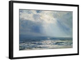 A Sunbeam over the Sea, 1890 (Oil on Panel)-Henry Moore-Framed Giclee Print