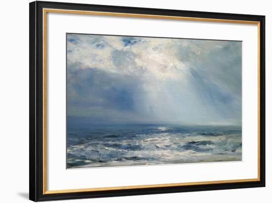 A Sunbeam over the Sea, 1890 (Oil on Panel)-Henry Moore-Framed Giclee Print