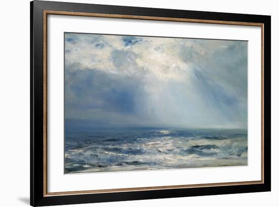 A Sunbeam over the Sea, 1890 (Oil on Panel)-Henry Moore-Framed Giclee Print