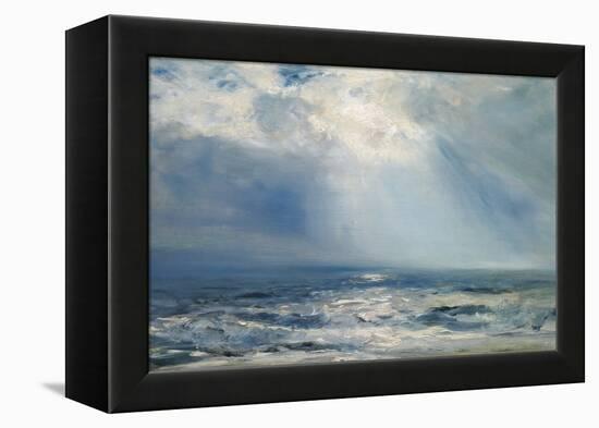 A Sunbeam over the Sea, 1890 (Oil on Panel)-Henry Moore-Framed Premier Image Canvas