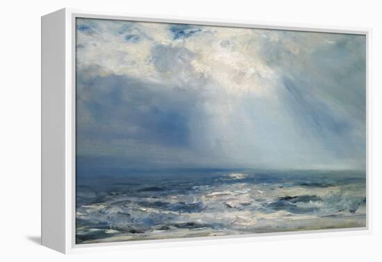 A Sunbeam over the Sea, 1890 (Oil on Panel)-Henry Moore-Framed Premier Image Canvas