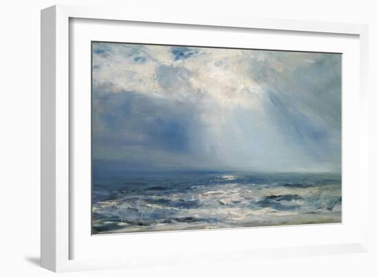 A Sunbeam over the Sea, 1890 (Oil on Panel)-Henry Moore-Framed Giclee Print