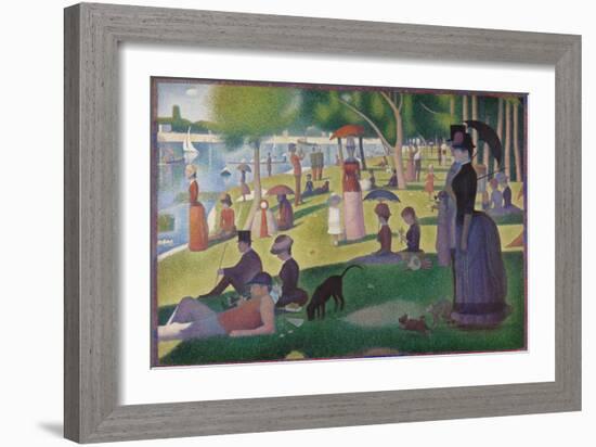 A Sunday on La Grande Jatte -- 1884, 1884-86-Georges Seurat-Framed Giclee Print