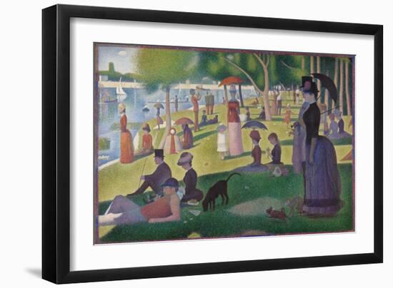 A Sunday on La Grande Jatte -- 1884, 1884-86-Georges Seurat-Framed Giclee Print