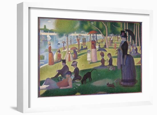 A Sunday on La Grande Jatte -- 1884, 1884-86-Georges Seurat-Framed Giclee Print