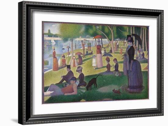 A Sunday on La Grande Jatte -- 1884, 1884-86-Georges Seurat-Framed Giclee Print