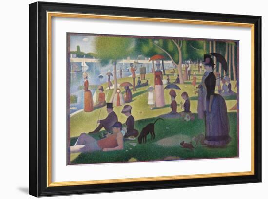 A Sunday on La Grande Jatte -- 1884, 1884-86-Georges Seurat-Framed Giclee Print