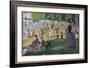 A Sunday on La Grande Jatte -- 1884, 1884-86-Georges Seurat-Framed Giclee Print