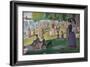A Sunday on La Grande Jatte -- 1884, 1884-86-Georges Seurat-Framed Giclee Print
