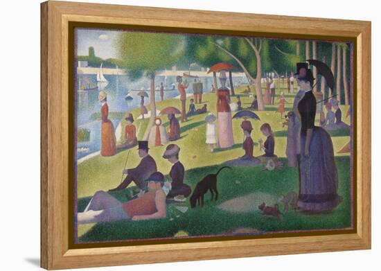 A Sunday on La Grande Jatte -- 1884, 1884-86-Georges Seurat-Framed Premier Image Canvas