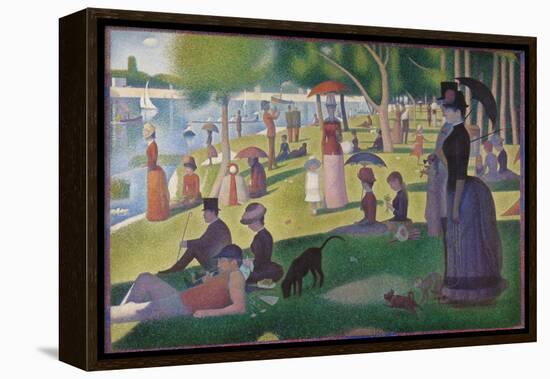 A Sunday on La Grande Jatte -- 1884, 1884-86-Georges Seurat-Framed Premier Image Canvas