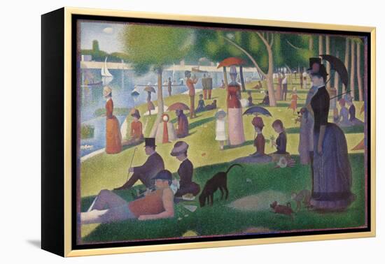 A Sunday on La Grande Jatte -- 1884, 1884-86-Georges Seurat-Framed Premier Image Canvas